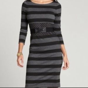BCBGMAXAZRIA "Roslyn" Striped Dress